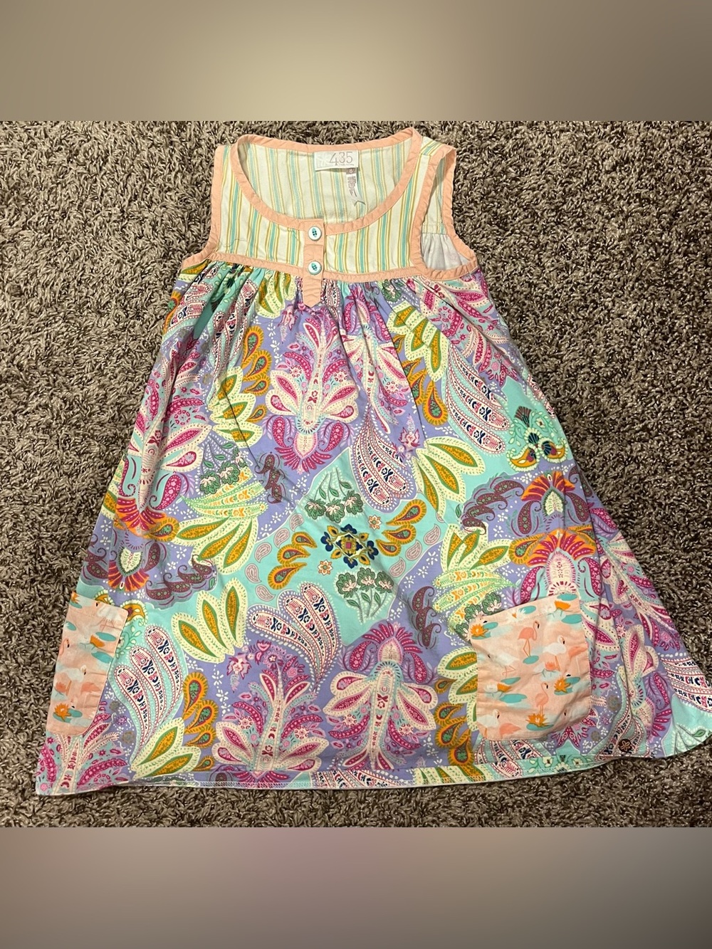 Matilda Jane Pastel Paisley Tank Dress - Mint, Lavender, Pink, Yellow